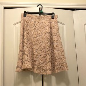 Long Pink Flower Skirt